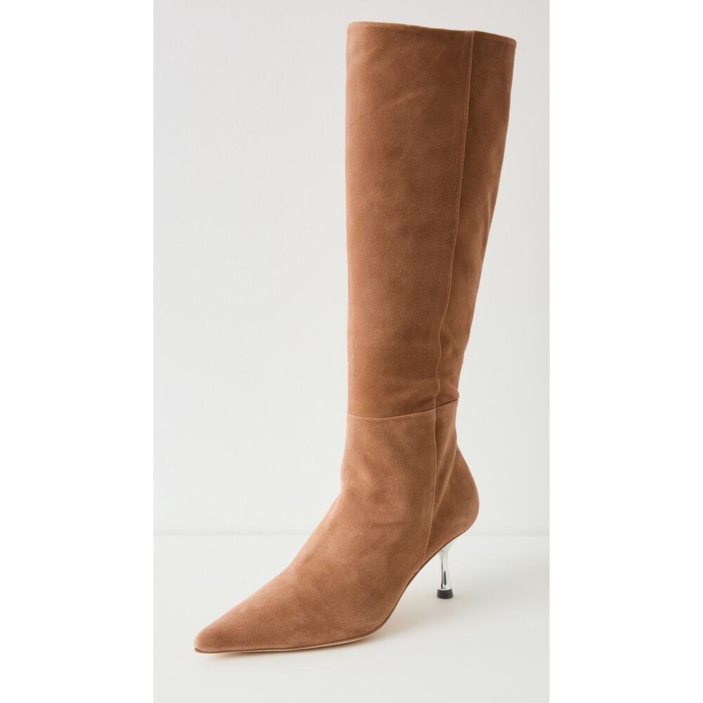 Sam Pointed Toe Tall Suede Boots Size 41